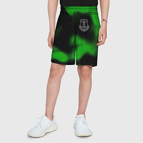 Детские шорты Everton sport halftone / 3D-принт – фото 3
