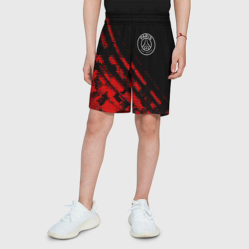 Детские шорты PSG sport grunge / 3D-принт – фото 3