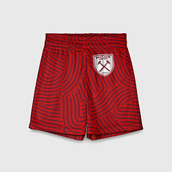 Шорты детские West Ham отпечатки, цвет: 3D-принт