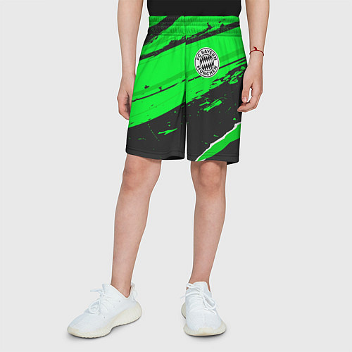 Детские шорты Bayern sport green / 3D-принт – фото 3