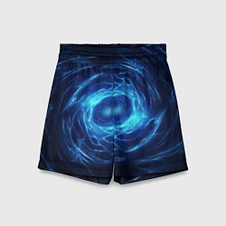 Детские шорты Взрыв синий геометрической абстракции