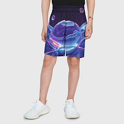 Шорты детские Космические мыльные пузыри, цвет: 3D-принт — фото 2