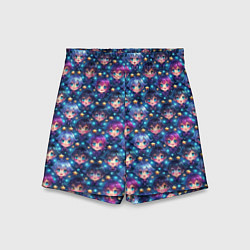 Детские шорты Парень и девушка аниме паттерн