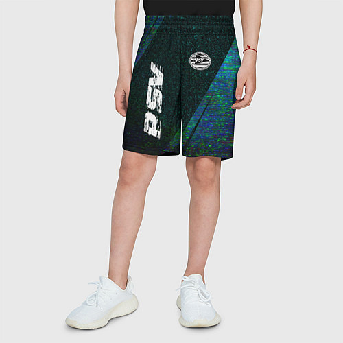 Детские шорты PSV glitch blue / 3D-принт – фото 3