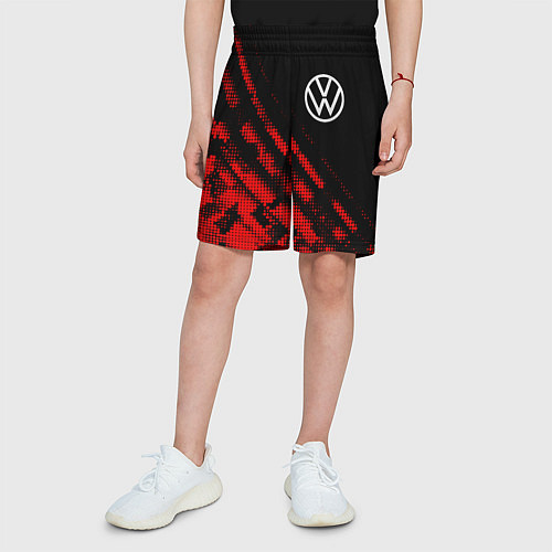 Детские шорты Volkswagen sport grunge / 3D-принт – фото 3