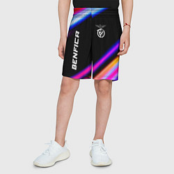 Шорты детские Benfica speed game lights, цвет: 3D-принт — фото 2