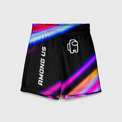 Шорты детские Among Us speed game lights, цвет: 3D-принт