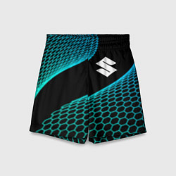 Шорты детские Suzuki electro hexagon, цвет: 3D-принт