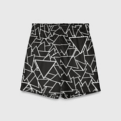 Шорты детские Черный треугольник, цвет: 3D-принт