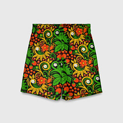 Шорты детские Русский узор, цвет: 3D-принт