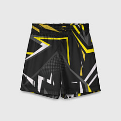 Шорты детские Абстрактный узор с геометрической концепцией, цвет: 3D-принт