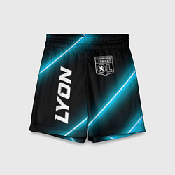 Шорты детские Lyon неоновые лампы, цвет: 3D-принт