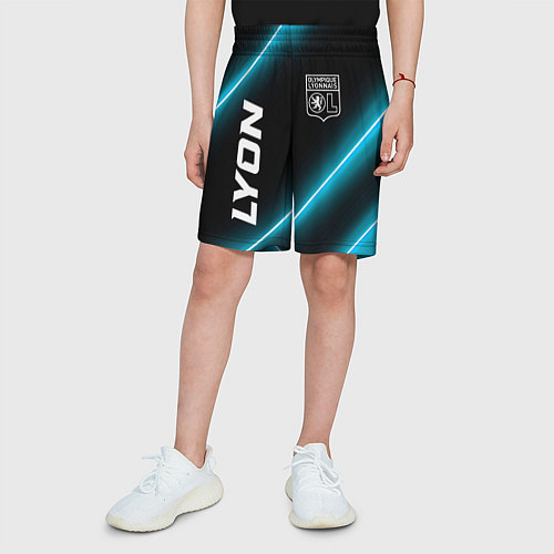 Детские шорты Lyon неоновые лампы / 3D-принт – фото 3