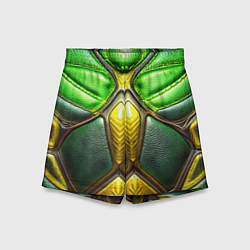 Детские шорты Зеленый текстурный костюм из кожи