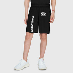 Шорты детские Daewoo logo white, цвет: 3D-принт — фото 2