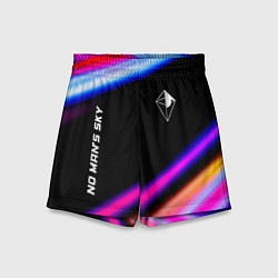 Шорты детские No Mans Sky speed game lights, цвет: 3D-принт