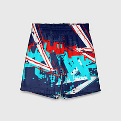 Шорты детские Яркий абстрактный узор для спорта, цвет: 3D-принт