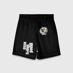 Шорты детские GTA 5 logo, цвет: 3D-принт