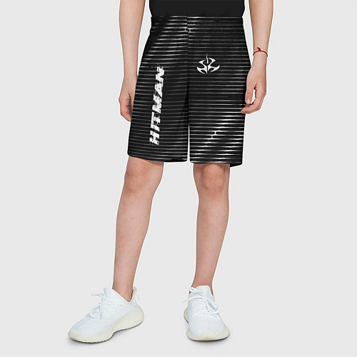 Детские шорты Hitman metal game lines / 3D-принт – фото 3