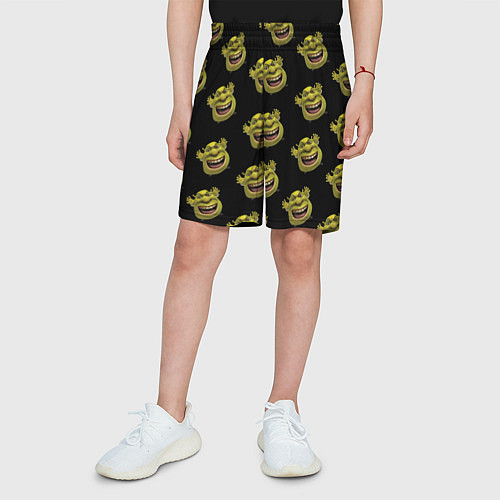 Детские шорты Паттерн - Шрек / 3D-принт – фото 3