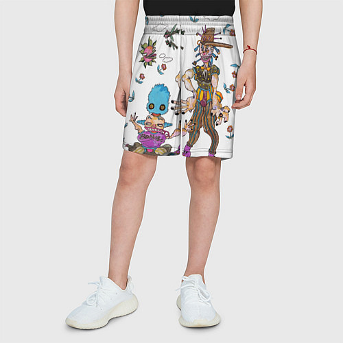 Детские шорты Оинго И Боинго - JoJo спин-офф / 3D-принт – фото 3