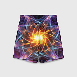 Шорты детские Закрученная абстракция, цвет: 3D-принт
