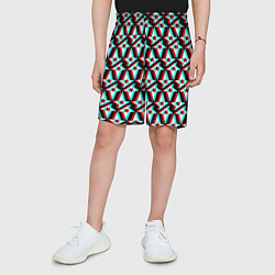 Шорты детские Астралис глитч логотип, цвет: 3D-принт — фото 2