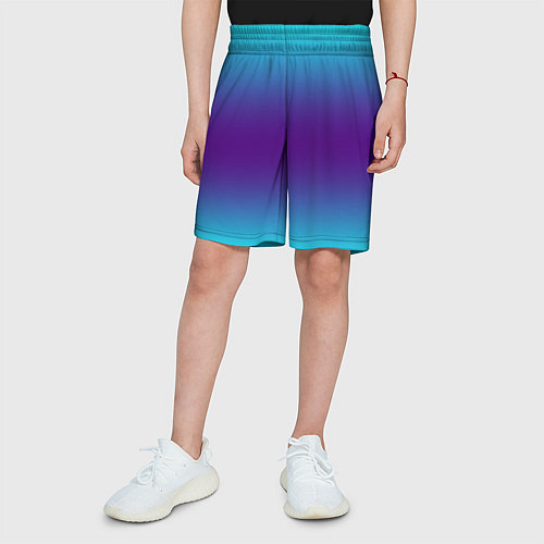 Детские шорты Градиент из неона / 3D-принт – фото 3