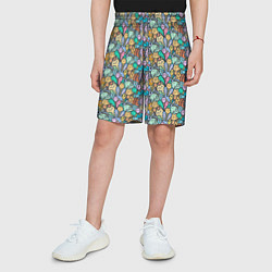 Шорты детские Животные и узоры, цвет: 3D-принт — фото 2