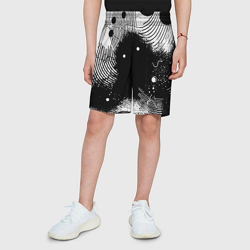 Детские шорты Призрак застигнутый врасплох - нейроарт / 3D-принт – фото 3