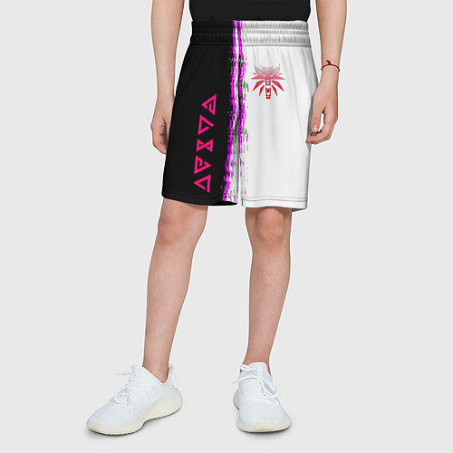 Детские шорты The Witcher logo краски / 3D-принт – фото 3