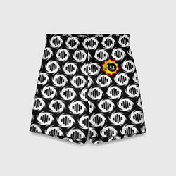 Шорты детские Serious Sam logo pattern, цвет: 3D-принт