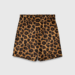 Шорты детские Гладкая шерстка леопарда, цвет: 3D-принт