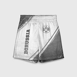 Шорты детские Borussia - white gradient вертикально, цвет: 3D-принт