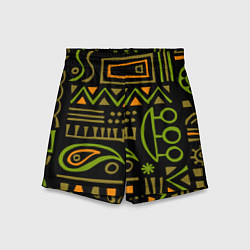 Шорты детские Abstract ethnic theme, цвет: 3D-принт