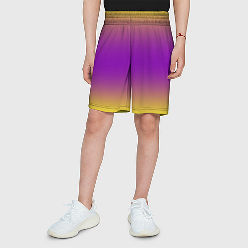 Детские шорты Градиент текстура абстракция / 3D-принт – фото 3