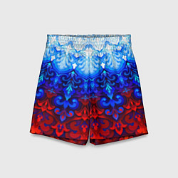 Шорты детские Душа моя Россия 1, цвет: 3D-принт