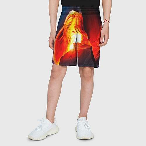 Детские шорты Абстракция разлом / 3D-принт – фото 3