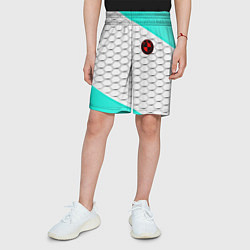 Шорты детские BMW carbon steel, цвет: 3D-принт — фото 2