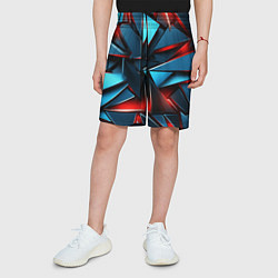 Шорты детские Геометрические осколки, цвет: 3D-принт — фото 2