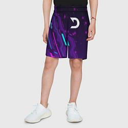 Шорты детские Deadlock neon gaming, цвет: 3D-принт — фото 2