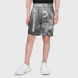 Шорты детские Deadlock - grey gradient вертикально, цвет: 3D-принт — фото 2