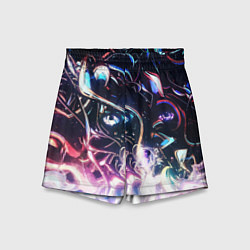 Шорты детские Фрактальный узор текстура, цвет: 3D-принт