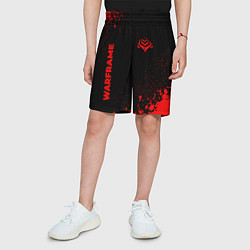 Шорты детские Warframe - red gradient вертикально, цвет: 3D-принт — фото 2