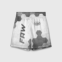 Шорты детские FAW - white gradient вертикально, цвет: 3D-принт