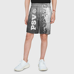 Шорты детские PSV - grey gradient по-вертикали, цвет: 3D-принт — фото 2