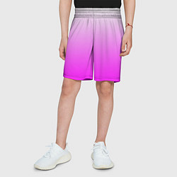 Шорты детские Gradient color pink, цвет: 3D-принт — фото 2