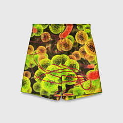 Шорты детские Вирусы текстура, цвет: 3D-принт