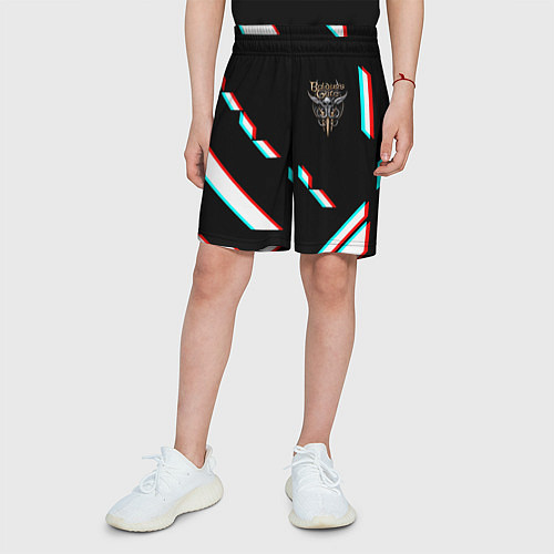 Детские шорты Baldurs Gate geometry glitch / 3D-принт – фото 3