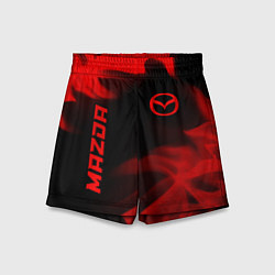 Шорты детские Mazda - red gradient вертикально, цвет: 3D-принт
